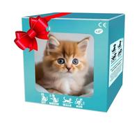 2025 New Robot Cat, AI Robotic Cat - My Realistic Robot Puppy That Acts Like a Real Puppy - Walking, Barking, Sitting & Running, Electronic Pet Gift for Kids Adults yellow
