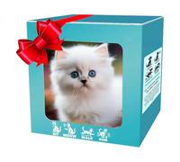 2025 New Robot Cat, AI Robotic Cat - My Realistic Robot Puppy That Acts Like a Real Puppy - Walking, Barking, Sitting & Running, Electronic Pet Gift for Kids Adults (Powered by 2 AA Batteries) (A.)