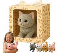 2025 New Robot Cat, Realistic Robotic Cat with Lifelike Movements, Purring Sounds and Interactive Sensors, Therapeutic Companion for Adults and Seniors Cat2