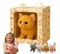 2025 New Robot Cat, Realistic Robotic Cat with Lifelike Movements, Purring Sounds and Interactive Sensors, Therapeutic Companion for Adults and Seniors Cat4