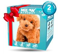 2025 New Robot Cats Toy, AI Robotic Cat, Robot Dogs That Act Like Real Cats, Interactive Plush Robots Toy for Adults Brown