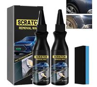 2025 New Scratch Repair Wax for Car, Car Scratch Remover Kit with Sponge, Car Scratches Repairing & Polishing Wax Paint Restorer, for Vehicles Deeper Scratches, Easy Application(2PCS)