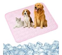 2025 New Self Pet Cooling Mat for Dogs Cats, Dog Cooling Mat, Portable Washable Pet Coolings Pad, Summer Dog Bed for Home & Outdoor, No Need to Refrigerate or Freeze (Pink,S(50 * 40))
