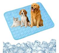 2025 New Self Pet Cooling Mat for Dogs Cats, Dog Cooling Mat, Portable Washable Pet Coolings Pad, Summer Dog Bed for Home & Outdoor, No Need to Refrigerate or Freeze (Blue,S(50 * 40))