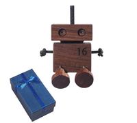 2025 New Shaking Wooden Man Figurine, Handmade Car Ornaments Action Figure, Funny Bobblehead Car Dashboard Decor, Modern Desktop Creative Ornaments, Little Nerdy Dolls for Home Office Cars Decor (A)