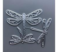 2025 New Silvery Dragonfly Metal Cutting Dies for Card Making Embossing Paper Photo Album Stamps Crafts Templates Mould Stencils Silver Die-Cutting and Embossing, Scrapbooking Die-Cuts