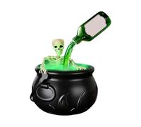 2025 New Skeleton Potion Witches Cauldrons,Magic Floating Potion Bottles and Diffuser Halloween Decorations,Led Mist Maker & Black Magic Cauldron for Enchanting Party Table Decor