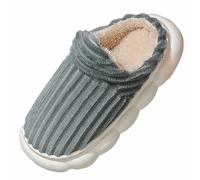 2025 New Slipper Booties Women Men The Cozy & Stylish Slipper Non Plush Warm Home Slippers Womens Sliders Size 8 (Grey, 7)