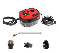 2025 New Steam Cleaners,Handheld Steam Cleaner,Handheld High Temp Portable Steamer Cleaning Machine with 3 Brush Heads,Steamer for Cleaning Grout Tile Car Living Room Kitchen Bathroom (Red)