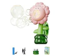 2025 New Swinging Flower Cartoon Sunflower Seven Color Blowing Bubble Colorful Flower Light Toy
