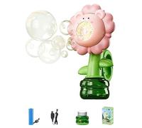 2025 New Swinging Flower Cartoon Sunflower Seven Color Flower Colorful Blowing Bubble Toy Light dancing rechargeable swing bath design dancing For kids For dancing swing For machine design toy