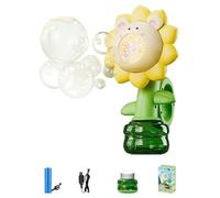 2025 New Swinging Flower Cartoon Sunflower Seven Color Toy Colorful Flower Bubble Light Blowing