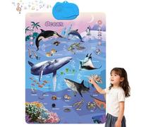 2025 New Talking Wall Chart,English & Spanish Learning Poster with Sounds,Interactive Songs,Abcs,Numbers,Animal Words & Piano,Bilingual Toys with Interactive Touch Buttons,Educational Posters