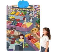 2025 New Talking Wall Chart,English & Spanish Learning Poster with Sounds,Interactive Songs,Abcs,Numbers,Animal Words & Piano,Bilingual Toys with Interactive Touch Buttons,Educational Posters