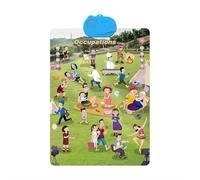 2025 New Talking Wall Chart for Kids,English Learning Poster with Songs, ABCs,Kids Interactive Educational Wall Chart Talking Toy For Toddler Early Learning Water (Person's occupation)
