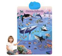 2025 New Talking Wall Chart for Kids - English & Spanish Learning Poster with Songs, ABCs, Numbers, Animal Words & Piano - Preschool Learning Activities & Spanish Classroom Supplies(Ocean)