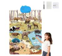 2025 New Talking Wall Chart for Kids - English & Spanish Learning Poster with Songs, ABCs, Numbers, Animal words & Piano, Electronic Alphabet Wall Chart, Educational Toys for 1-6 Year Old Kids (C)