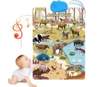 2025 New Talking Wall Chart For Kids, English & Spanish Learning Poster With Songs, Abcs, Numbers, Animal Words & Piano, Talking Animals & People & Vehicles Music Poster, Educational Toys (E)