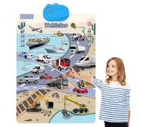 2025 New Talking Wall Chart for Toddlers - English, Learning Poster with Songs, ABCs, Numbers, Animal words & Piano, Learn & Play, Learning Through Entertainment, for Age3+ (Transportation)