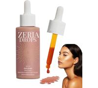 2025 New Tanning Drops Self Tanner,Zeria Sunless Tanning Drops, Natural Glow Hydrating Glow,for All Skin Types,Drinkable Self-Tanner for Face & Body (1PCS)