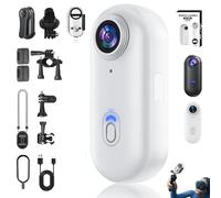 2025 New Treklon POV Camera, treklon body camera, HD 1080p/4k Pocket Action Cam,170° Wide Angle. Wearable Video Recording, for Cycling, Diving, Ski (White,1080 High)