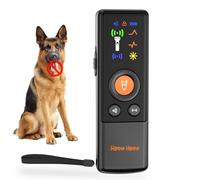 2025 New Ultrasonic Dog Repeller - Handheld Anti-Bark Deterrent with Colorful LED Display Screen & LED Flashlight | 23ft Range, High-Power Bark Control & Training Device for Outdoor & Indoor (Black)
