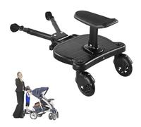 2025 New-Universal Stroller Board with Detachable Seat, 2in1 Sit and Stand Stroller Glider Board for Most Strollers, Holds Children Up to 55 LBs Stroller Standing Board
