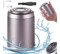 2025 New Upgrade Electric Razor for Men, Electric Mini Shavers for Men, Rechargeable Waterproof Mini Electric Shaver, Double Head Razor, Wet & Dry Shaving Machine, Portable Razors (Purple)