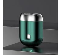 2025 New Upgrade Pocket Shaver USB Mini Shavers - Portable Waterproof Double Head Electric Shaver - No Shaving Cream Needed Shave in One Second (Green)