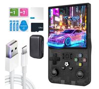 2025 New Upgrade R36MAX Retro Handheld Game Console 128G TF Card, 4.0 Inch IPS Screen Linux System with Professional Gaming Chip, 64GB Memory, 4000mAh Rechargeable Battery