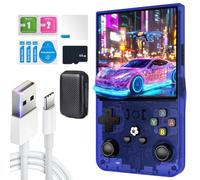 2025 New Upgrade R36MAX Retro Handheld Game Console 64G TF Card, 4.0 Inch IPS Screen Linux System with Professional Gaming Chip, 64GB Memory, 4000mAh Rechargeable Battery