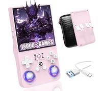 2025 New Upgrade R36MAX Retro Handheld Game Console with over 40 emulators,18000+ Classic Games,Open Source Linux System,4.0 Inch IPS Screen,Portable Hand Held game Console (Pink 64G)