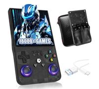 2025 New Upgrade R36MAX Retro Handheld Game Console with over 40 emulators,18000+ Classic Games, Open Source Linux System,4.0 Inch IPS Screen, Portable Hand Held game Console,4000mAh(Black64G)