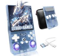 2025 New Upgrade R36MAX Retro Handheld Game Console with over 40 emulators,22000+ Classic Games,Open Source Linux System,4.0 Inch IPS Screen,Portable Hand Held game Console (Light blue 128G)