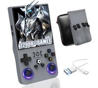 2025 New Upgrade R36MAX Retro Handheld Game Console with over 40 emulators,22000+ Classic Games,Open Source Linux System,4.0 Inch IPS Screen,Portable Hand Held game Console (Dark grey 128G)