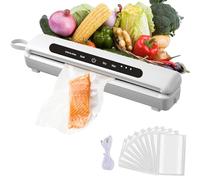 2025 New Vacuum Sealer Machine, Food Vacuum Sealer Machine with 120W High Power & 60000Pa High Suction, with The Latest Energy-Saving and Noise Reduction Technology with 30 Vacuum Freshness Bags