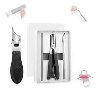 2025 New Version Eagle Beak Nail Clippers, Eagle Beak Beveled Nail Clippers, Wide Jaw Opening Anti-Splash Slanted, 25° Beveled Edge Nail Clipper for Thick Nails (Black)