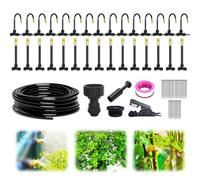 2025 New Watering Systems for Outdoor Plants, 360° Bendable Garden Irrigation System, Garden Watering System Adjustable Bendable Nozzle, Drip Irrigation Kit Automatic Drip Irrigation (15M)