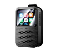2025 New Wearable Waterproof Bluetooth Speaker with Touch Screen, Powerful Bass Subwoofer Portable Speaker Multifunctional Magnetic Clip for Work, Riding, Golf, Outdoor, Hiking, Travel