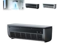 2025 New Wireless Charging Air Conditioner, No Drilling Kitchen Wall Air Conditioner Fan, 10s Instant Cooling, Portable Wall Mounted Airs (black)