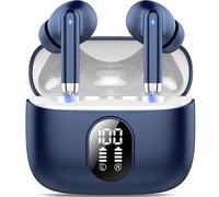 2025 New Wireless Earbuds, Bluetooth 5.4 Headphones HiFi Stereo with 4 ENC Mic, 40H Mini Ear Buds In-Ear Noise Cancelling Earbuds with LED Screen, Ultra Light USB-C Bluetooth Earphones for Android iOS