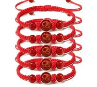 2025 New Year of Snake Bracelets, Adjustable Red String Charm Bracelet Chinese Zodiac Animal Good Luck Braided Bracelet Lucky Snake Charm Braided Red Rope Corded Bracelets Jewelry for Women Men