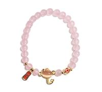 2025 New Year of Snake Crystal Beaded Strech Bracelet Adjustable Crystal Beads Chinese Zodiac Lucky Charm Bracelet New Year Jewelry Gifts for Women Men, M, Stone, no gemstone