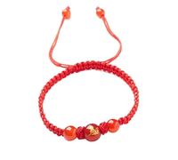 2025 New Year of Snake Red String, Adjustable 12 Dragon Tiger Snake Monkey Charm Chinese Animal Good Luck Feng Shui Red Rope Gifts for Women Men