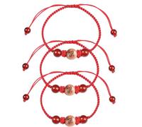 2025 New Year of Snake Red String Bracelet,Adjustable Lunar New Year Zodiac Snake Good Lucky Charm Bracelet,Zodiac Wooden Snake Charm Bracelets,Feng Shui Snake Lucky Amulet Bracelets Jewelry Gift