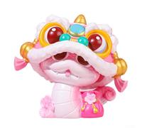 2025 New Year Resin Snake Figurine Car Ornament Bringing Symbolism of Prosperity and Success to Your Vehicle (Pink)