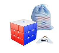 2025 Newest MoYu WeiLong V11 3x3x3 Magic Puzzle Cube Turning Toy Stickerless Multicolor Competition-Level Feel 3x3 Cube (8M Ball Core M Magic Cloth Version)