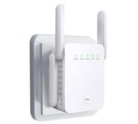 2025 Newest WiFi Extender, 4 Antennas Internet Booster Repeater with Ethernet Cable, 2-in-1 Repeater/AP Modes, Plug-In WiFi Range Extender, Easy Setup Broadband Extender for Home & Gaming
