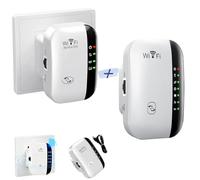 2025 Newest WiFi Extender, WiFi Repeater, Wifi Booster,Wifi Signal Booster Range Extenderes,ft and 45 Devices, Internet Booster - with Ethernet Port, Quick Setup, Home Wireless Signal Booster (2PC)