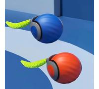2025 Newly upgraded version 3.0 Cat Toys, Cool Intelligent Interactive Cat Ball for Indoor Bored Cats, Automatic Rolling Ball 3.0 Puzzle Toy, Electronic Rolling Pet Chase (Blue + Orange - 2pcs)